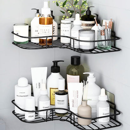 Steel-Based Corner Wall Mounted Shelfs (Self-Adhesive)