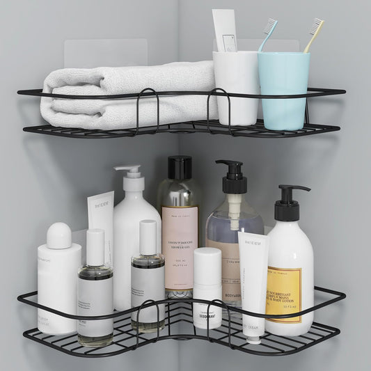 Steel-Based Corner Wall Mounted Shelfs (Self-Adhesive)