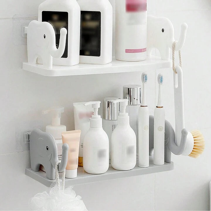 Elephant-Shaped Floating Wall Mounted Shelf