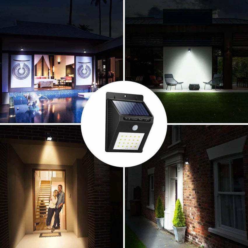 Solar Powered LED Wall Light (Model: JY-6009)