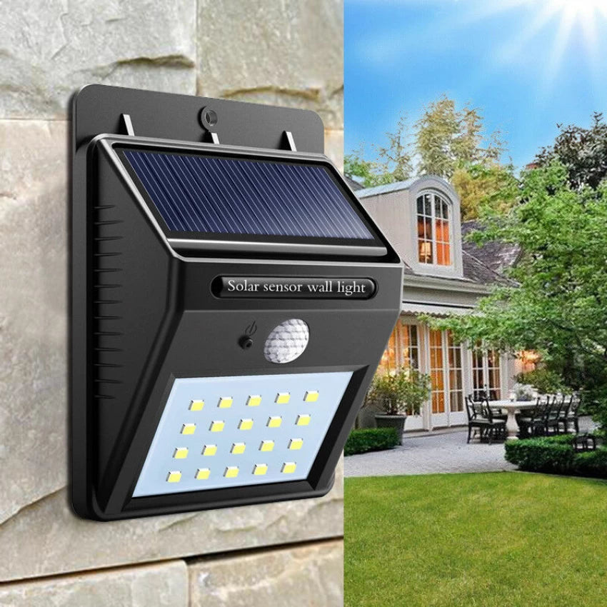 Solar Powered LED Wall Light (Model: JY-6009)