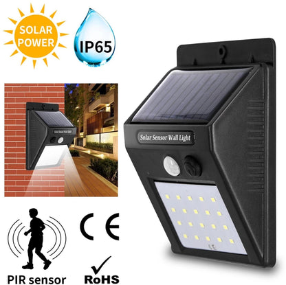 Solar Powered LED Wall Light (Model: JY-6009)