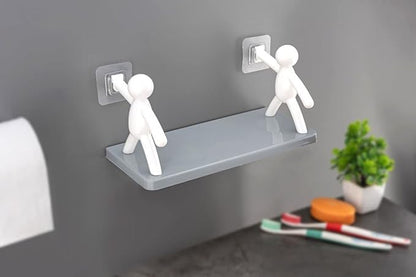 Man-Shaped Floating Wall Mounted Shelf