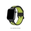 Black-Lime Sports Silicone Apple WatchBand (38/40/41mm)